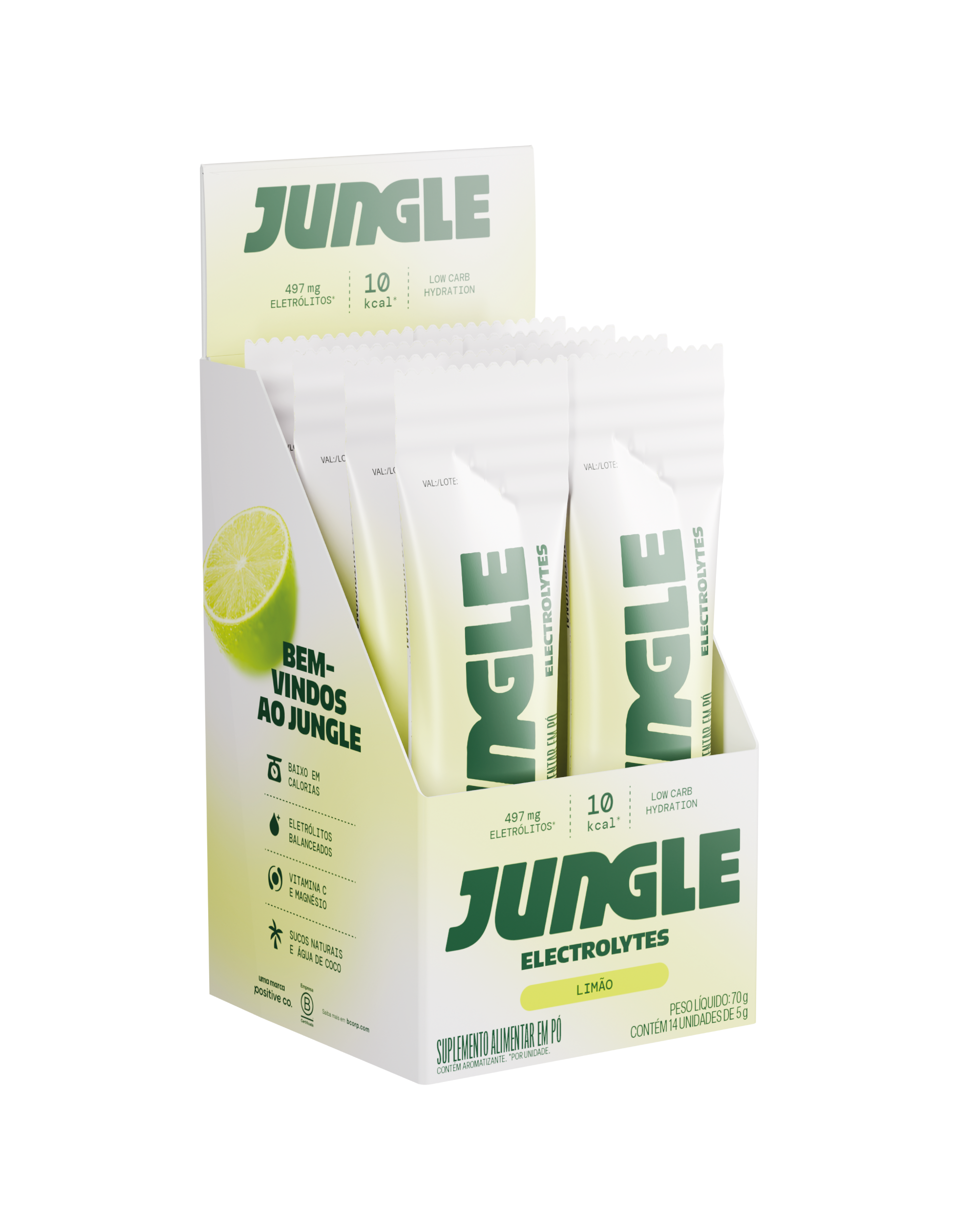 Jungle Electrolytes Limão 5g (14 unidades)