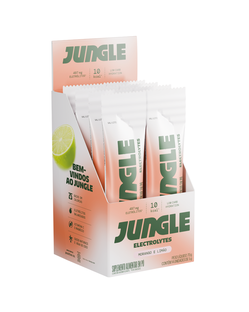 Jungle Electrolytes Morango e Limão 5g (14 unidades)