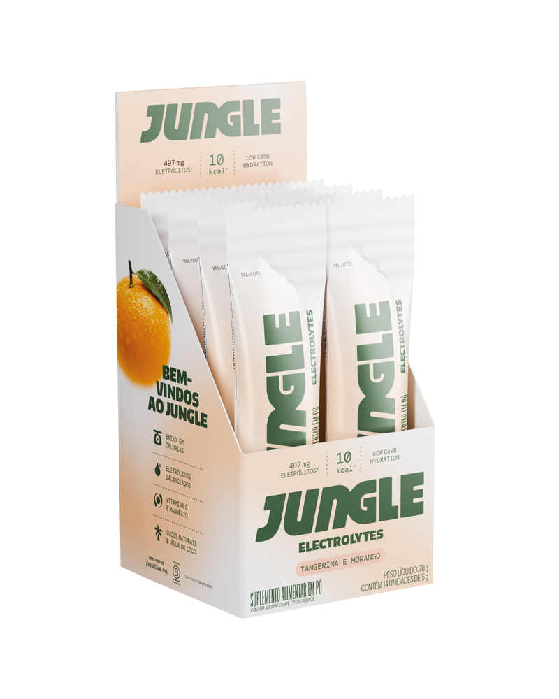Jungle Electrolytes Tangerina e Morango 5g (14 unidades)