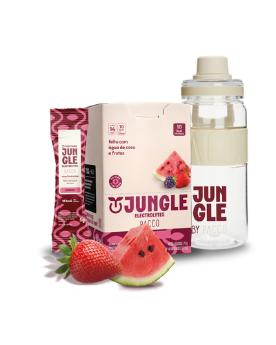 Kit Garrafa Jungle Electrolytes by Pacco Berries