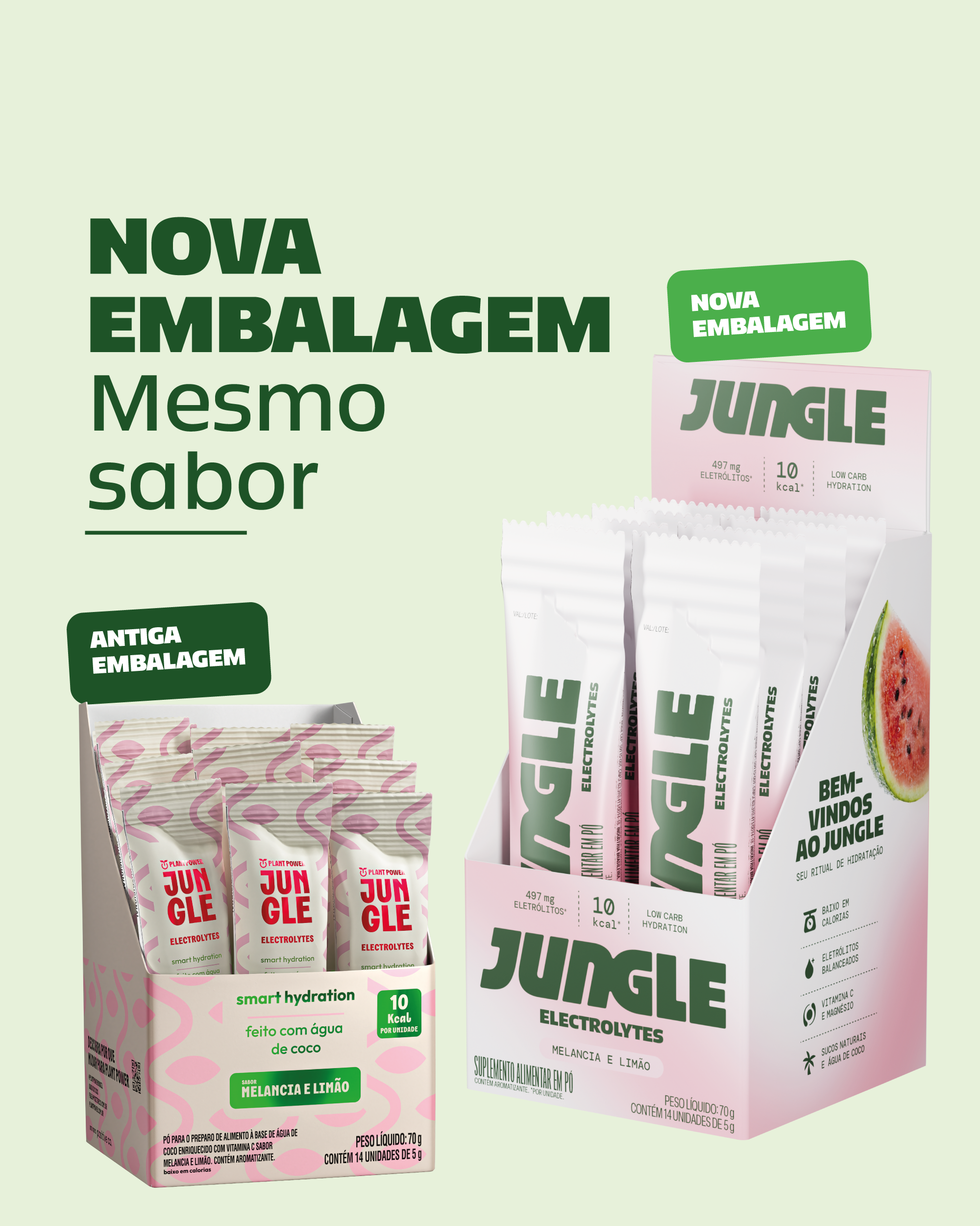 Jungle Electrolytes Melancia e Limão 5g (14 unidades)
