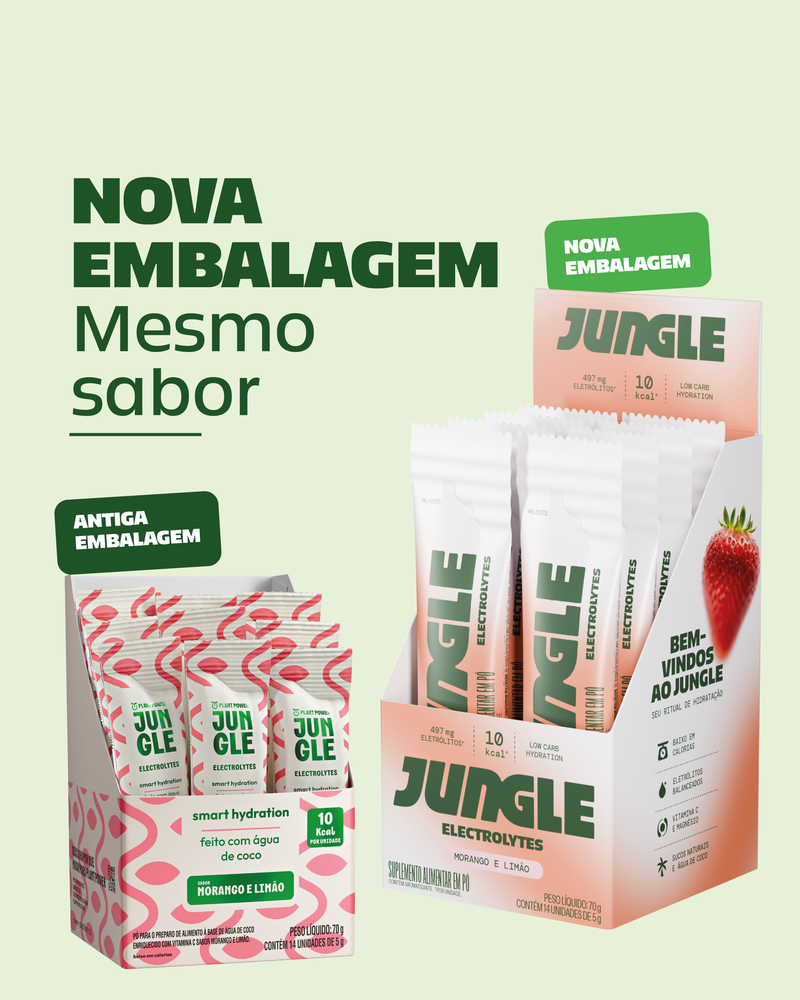 Jungle Electrolytes Morango e Limão 5g (14 unidades)