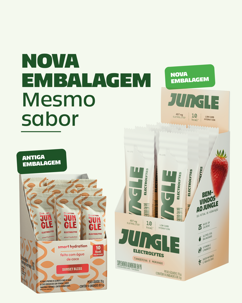 Jungle Electrolytes Tangerina e Morango 5g (14 unidades)