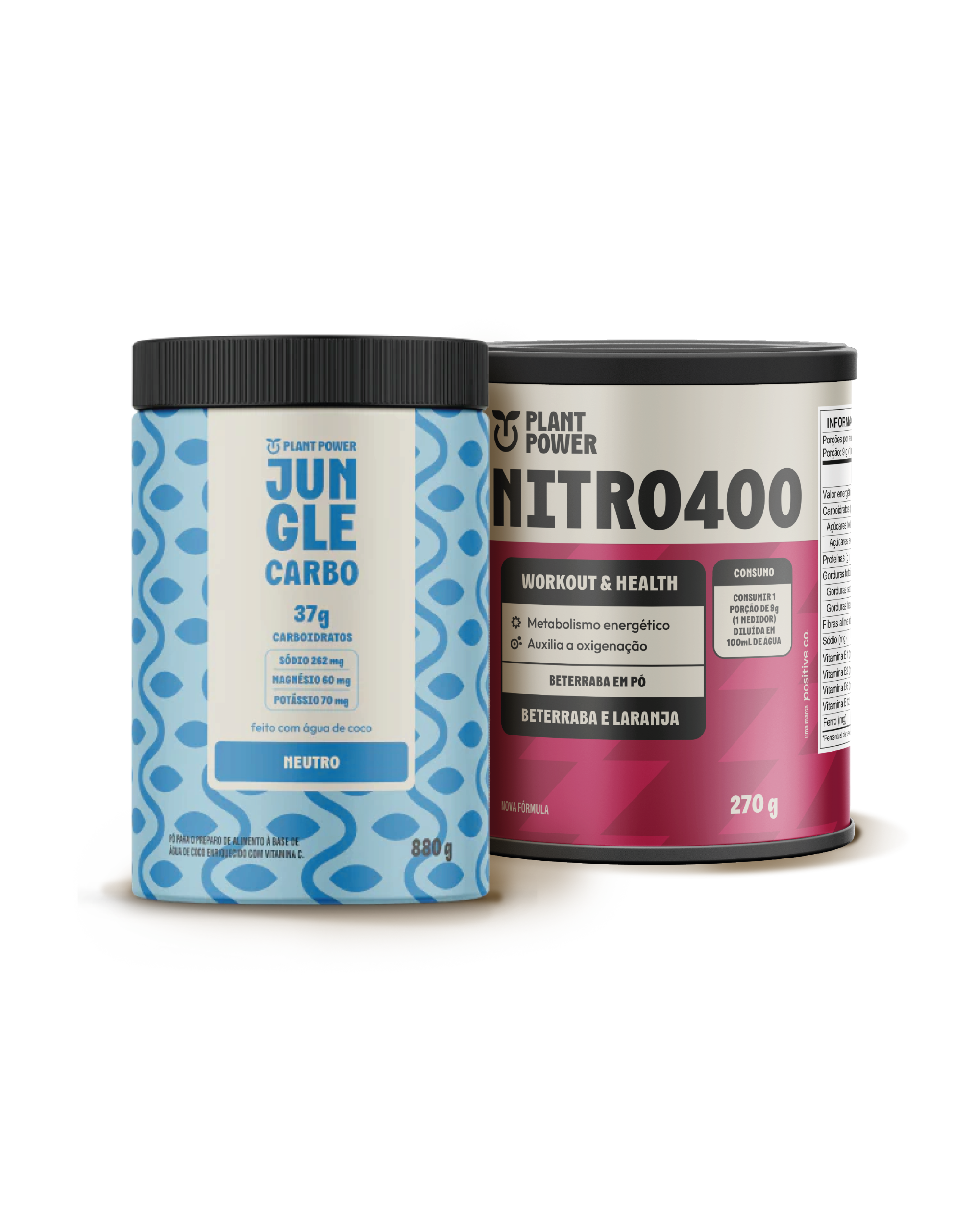 Jungle Carbo Neutro 880g + Nitro400 Beterraba e Laranja 270g