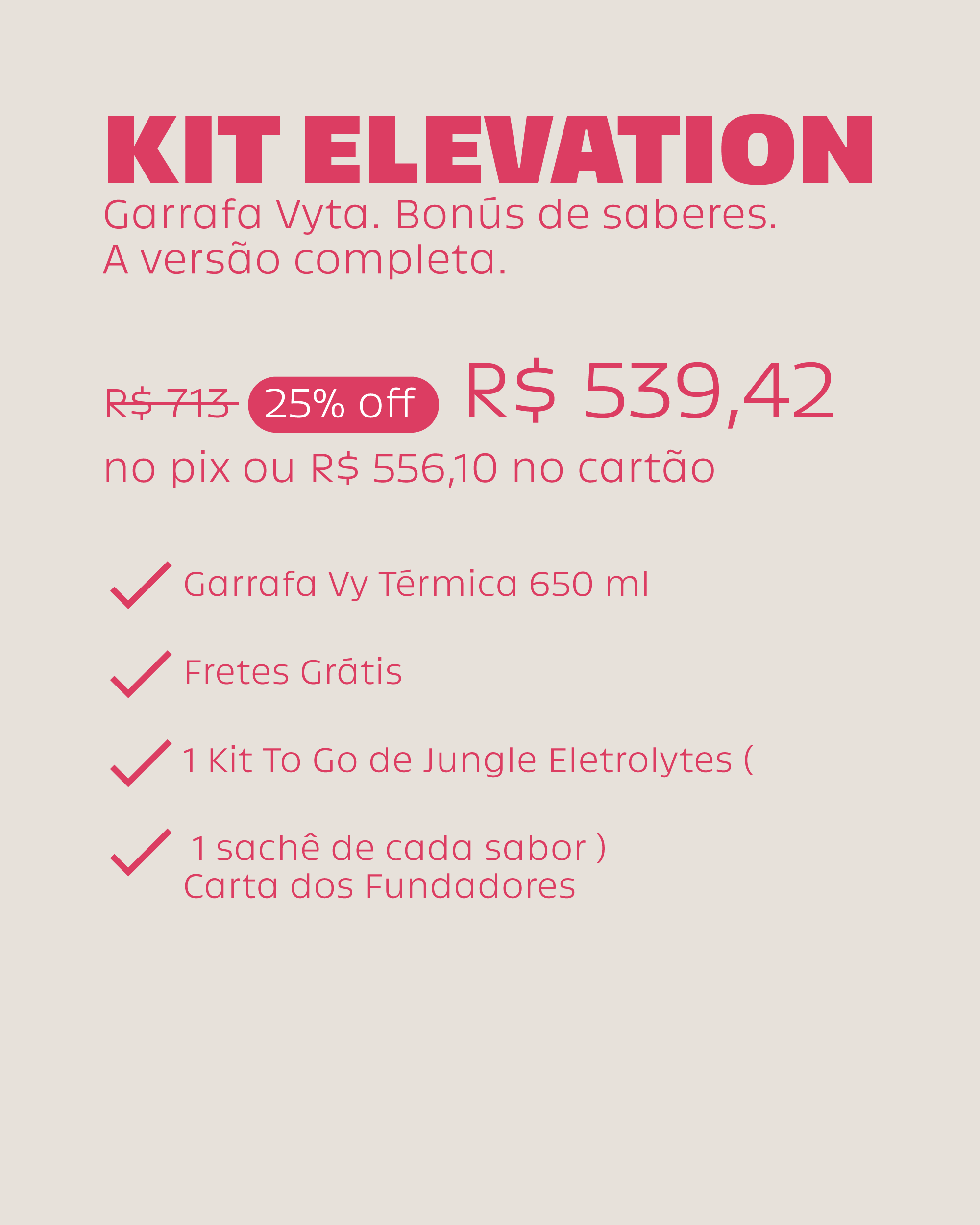 Kit Elevation Jungle Electrolytes Berries by Pacco