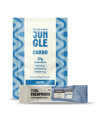Jungle Carbo Neutro Sachê 40g (10unid) + Creapower Creapure® Stick 3g (30unid)