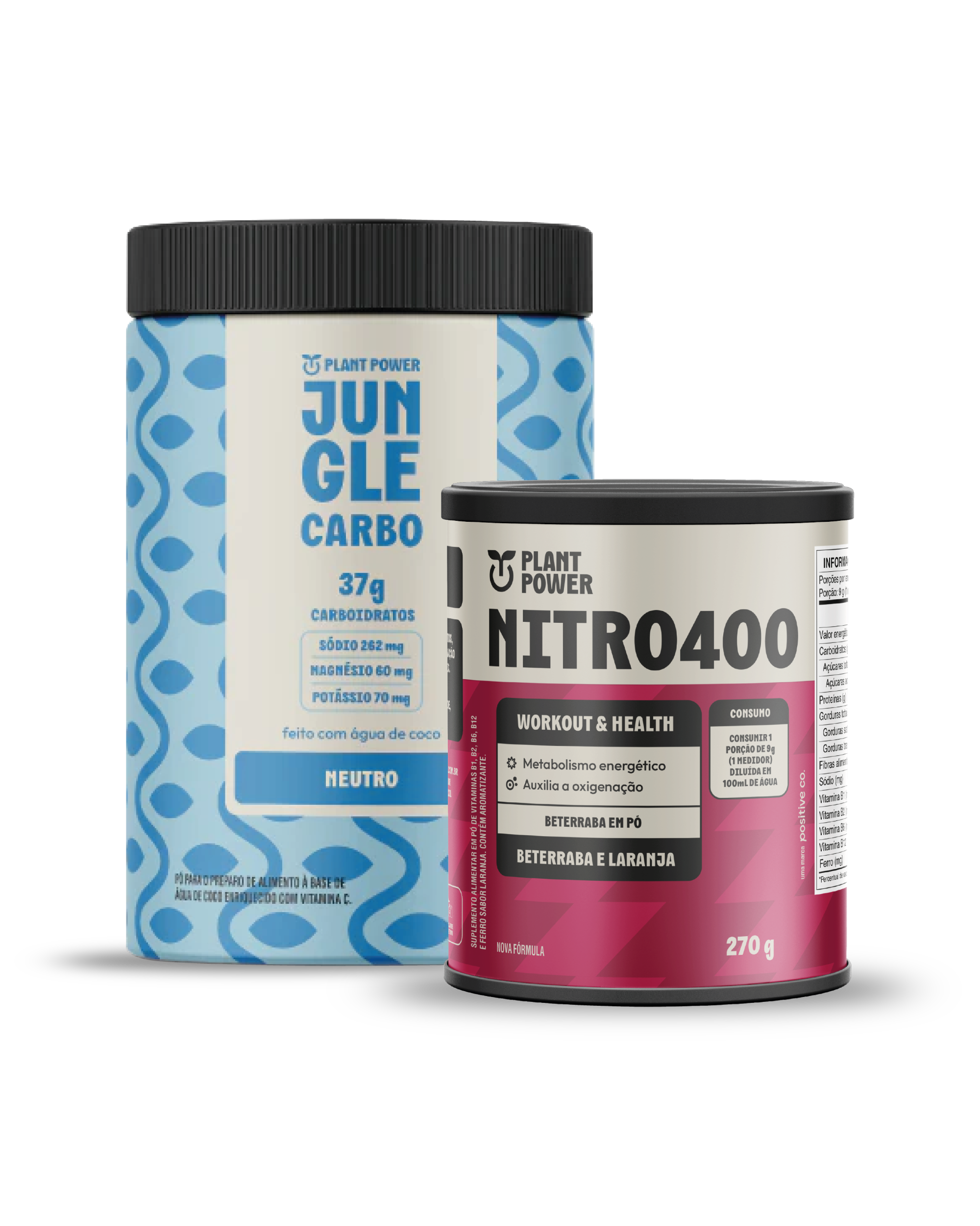 Jungle Carbo Neutro 880g + Nitro400 Beterraba e Laranja 270g
