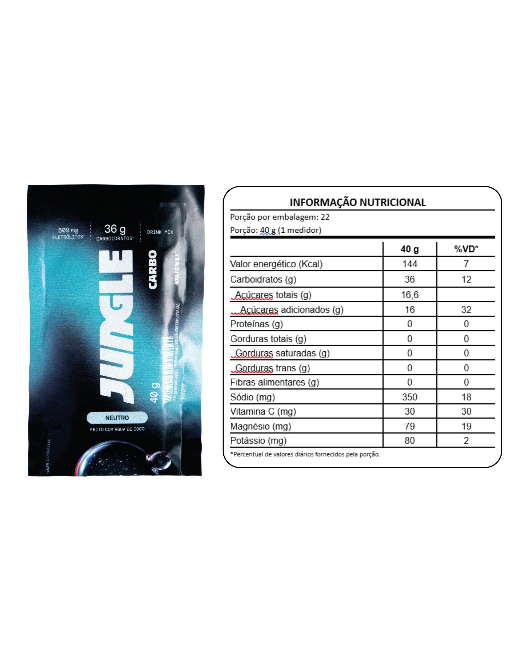 Jungle Carbo Neutro Sachê 40g (10 unidades)