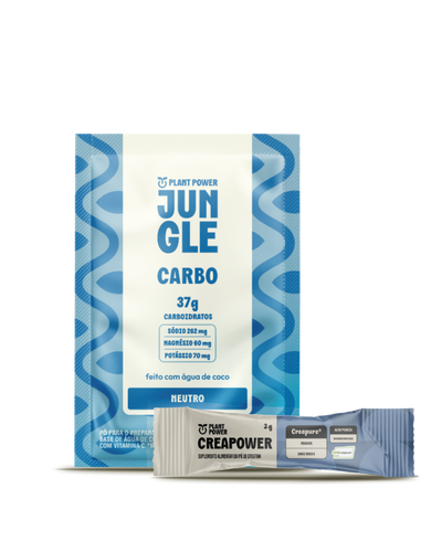 Jungle Carbo Neutro Sachê 40g (10unid) + Creapower Creapure® Stick 3g (30unid)
