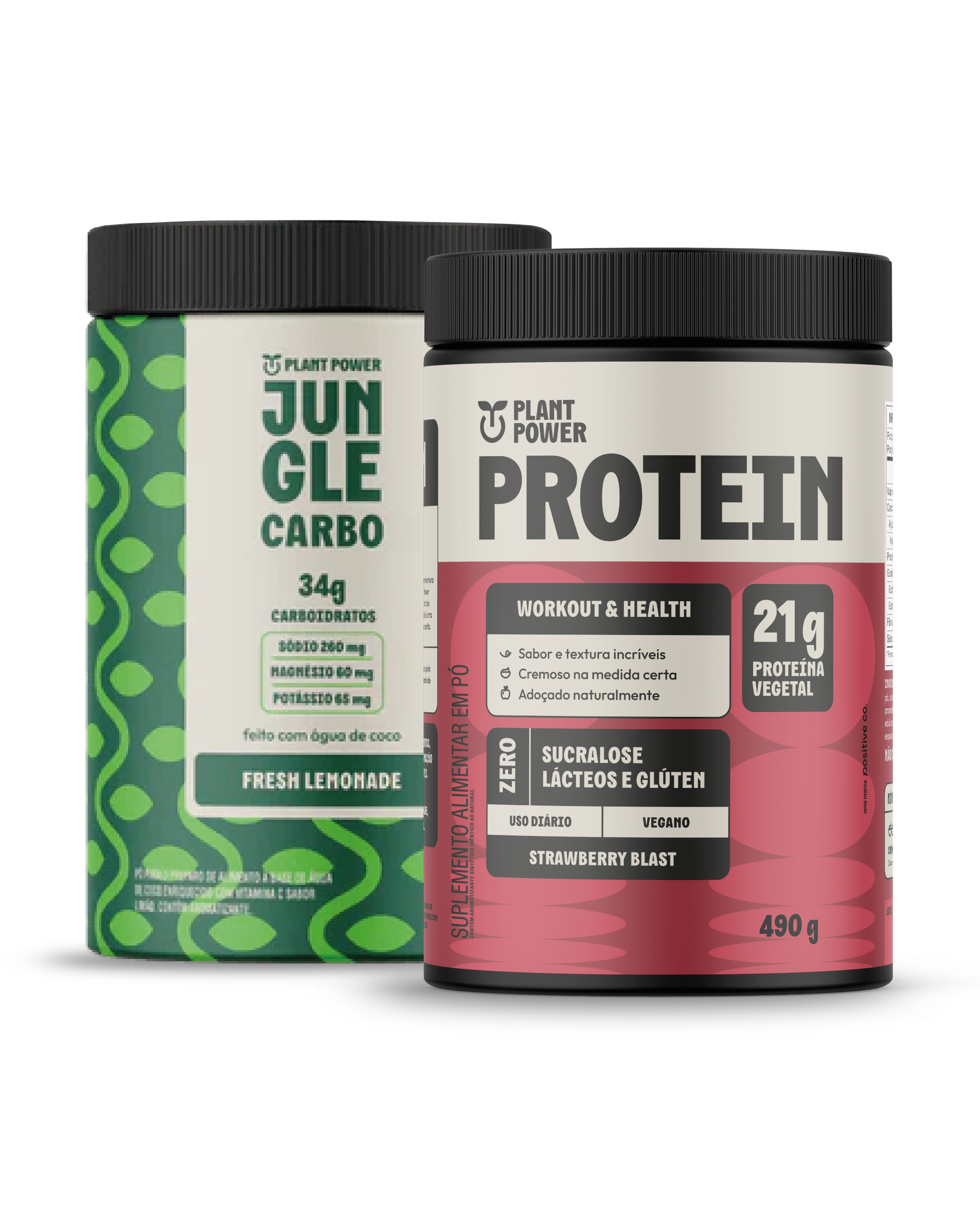 Jungle Carbo Fresh Lemonade 880g + Protein Strawberry Blast 490g