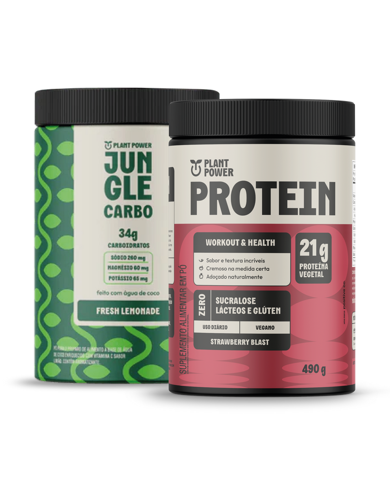 Jungle Carbo Fresh Lemonade 880g + Protein Strawberry Blast 490g