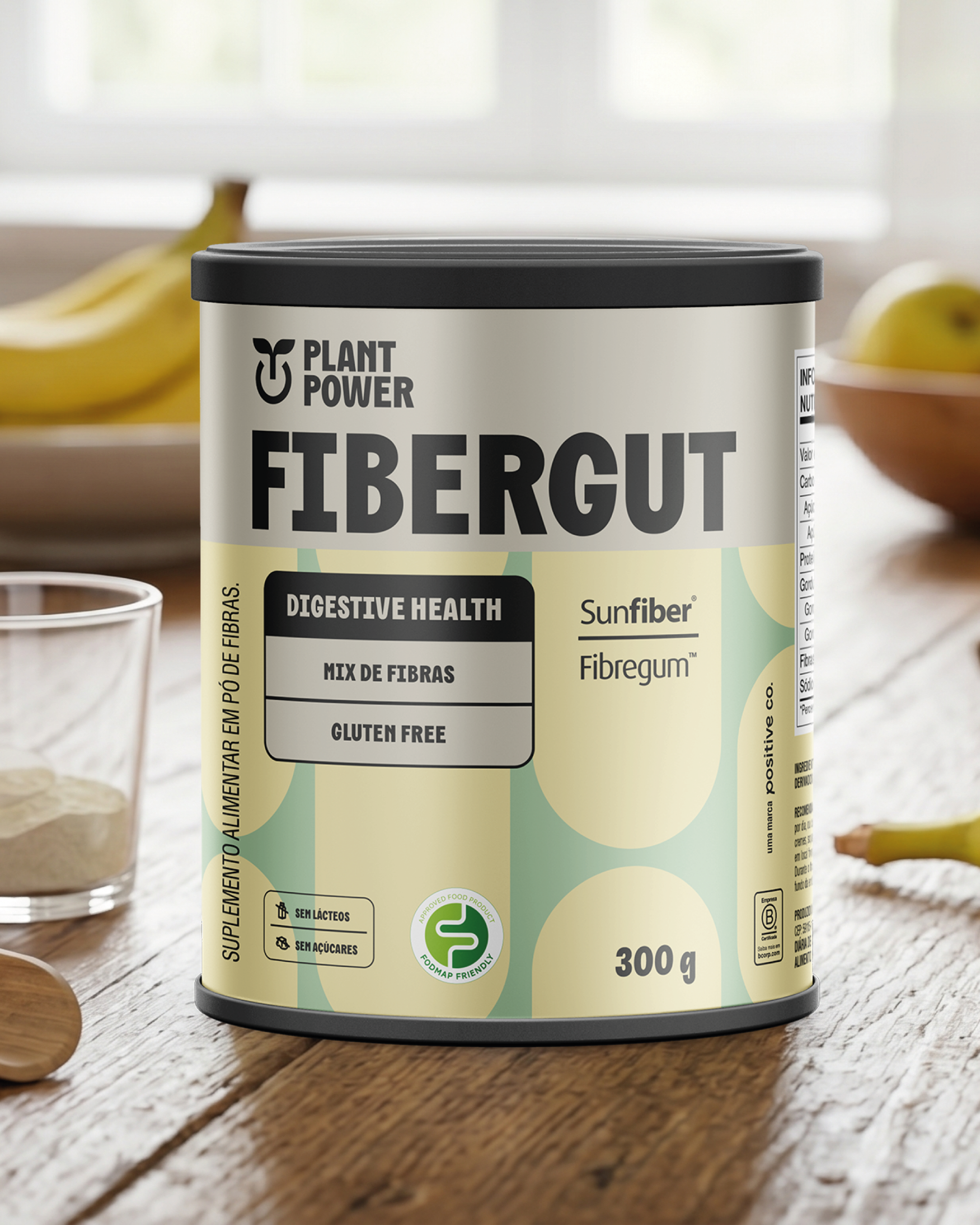 Suplemento de Fibras Fibergut 300g - Plant Power
