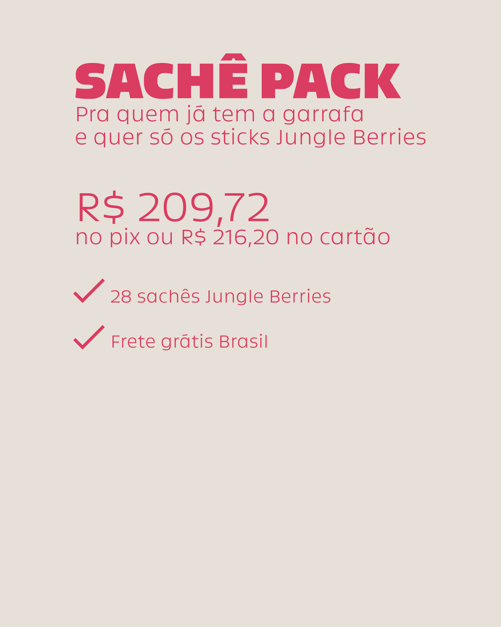 Sachê Pack Jungle Electrolytes by Pacco Berries