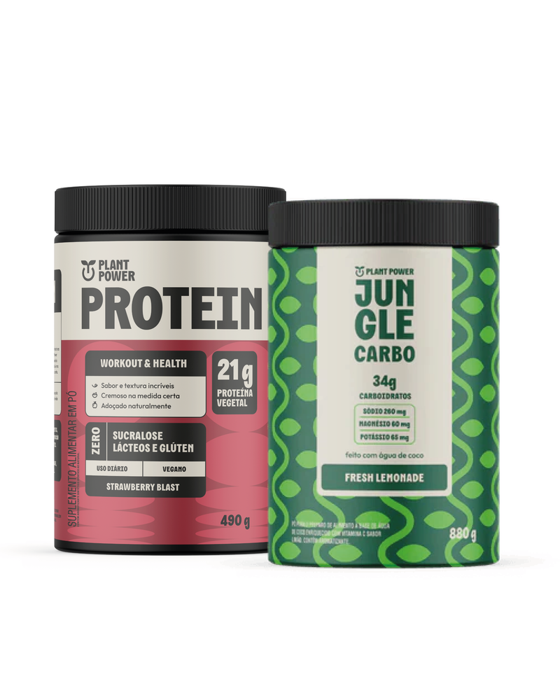 Jungle Carbo Fresh Lemonade 880g + Protein Strawberry Blast 490g