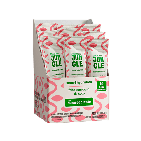 Jungle Electrolytes Morango e Limão 5g (14 unidades)