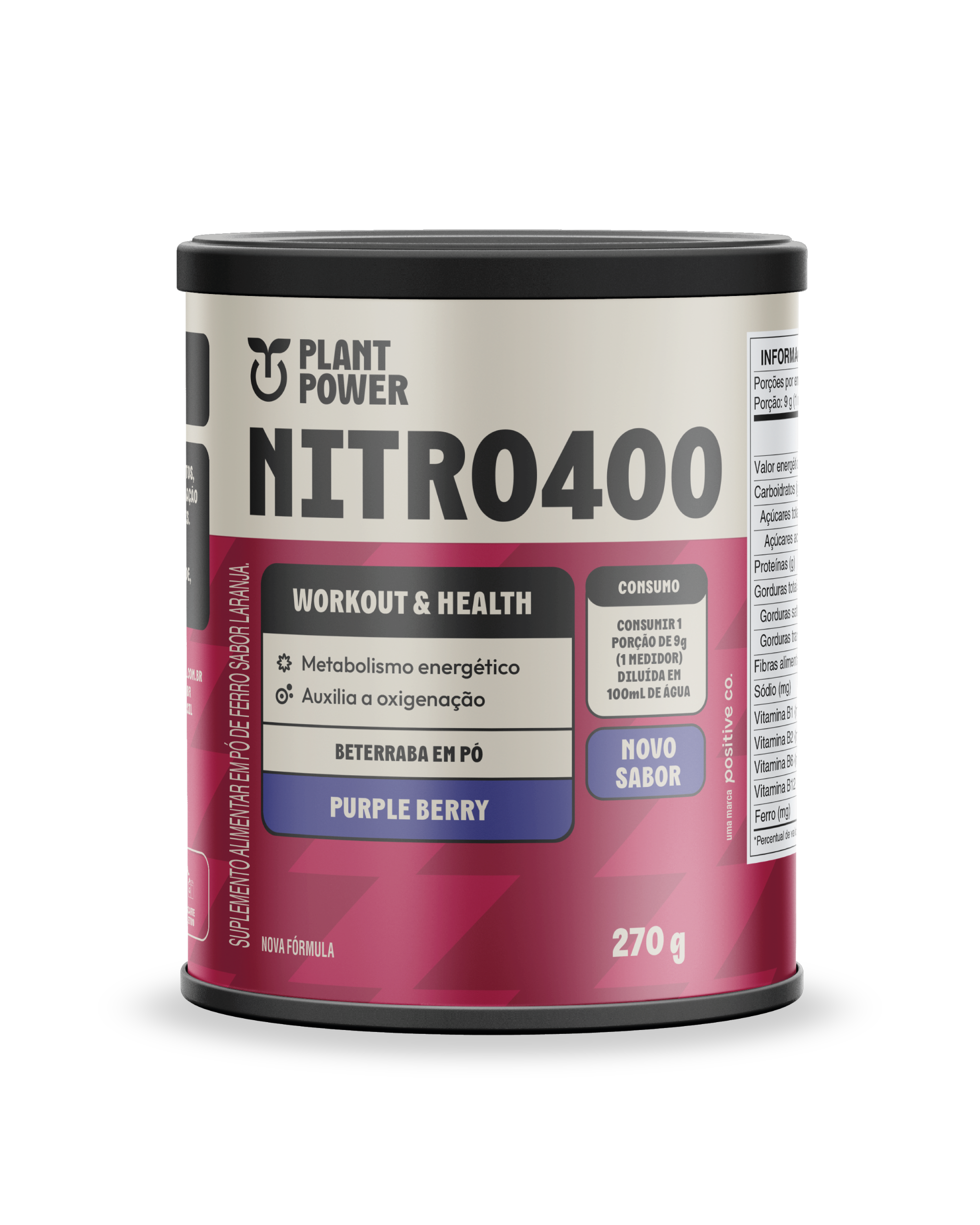 Nitro400 Purple Berry 270g - Plant Power
