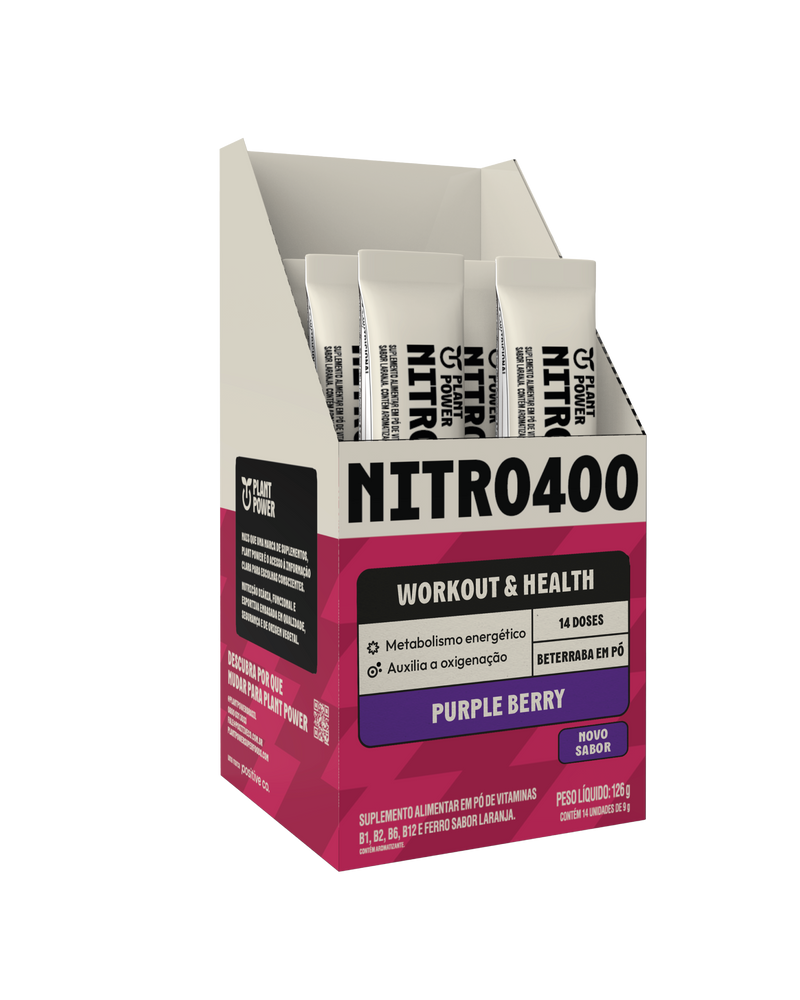 Nitro400 Purple Berry Sachê 9g (14 unidades)