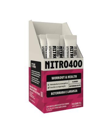 Nitro400 Beterraba e Laranja Stick 9g (14 unidades)