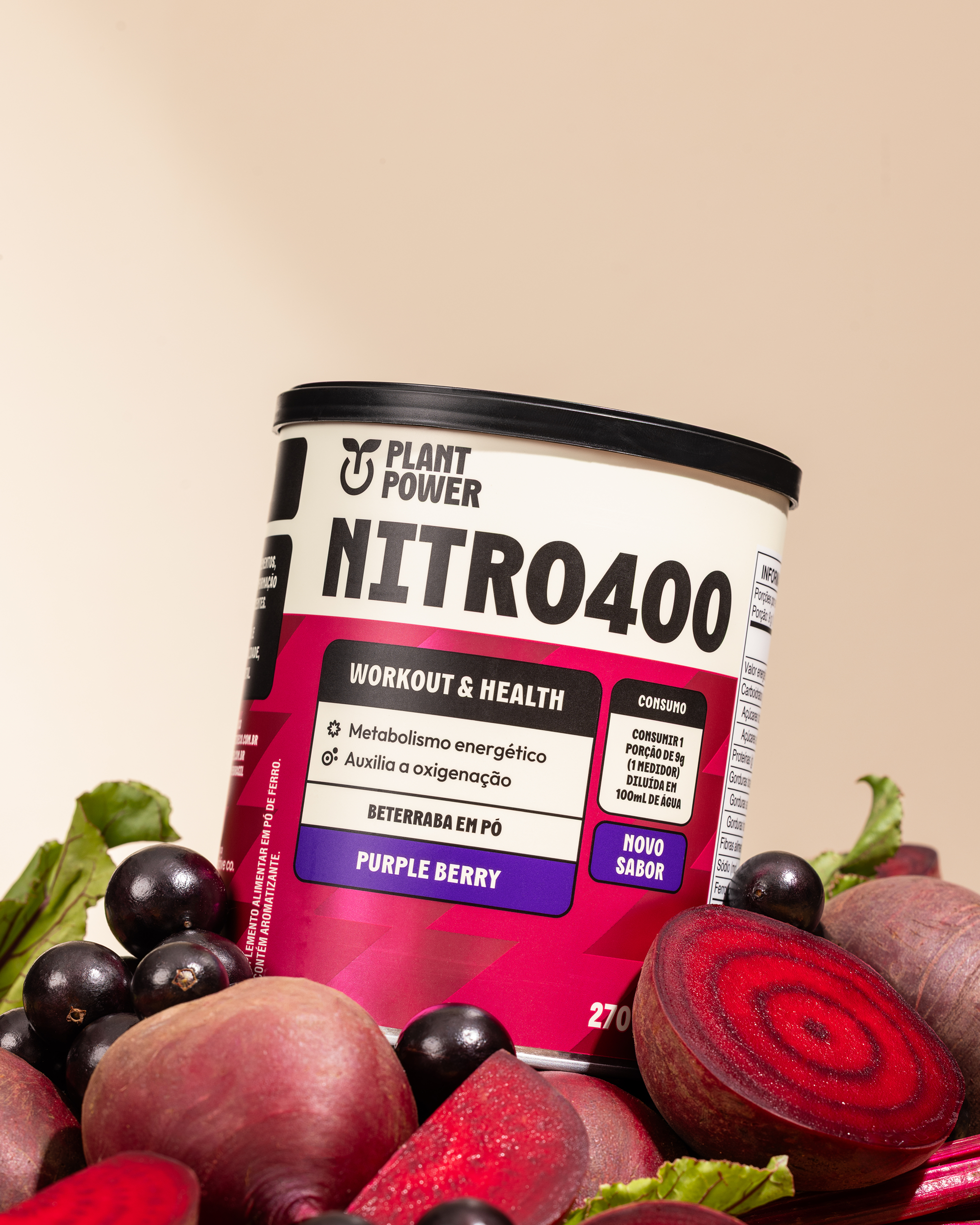 Nitro400 Purple Berry 270g - Plant Power