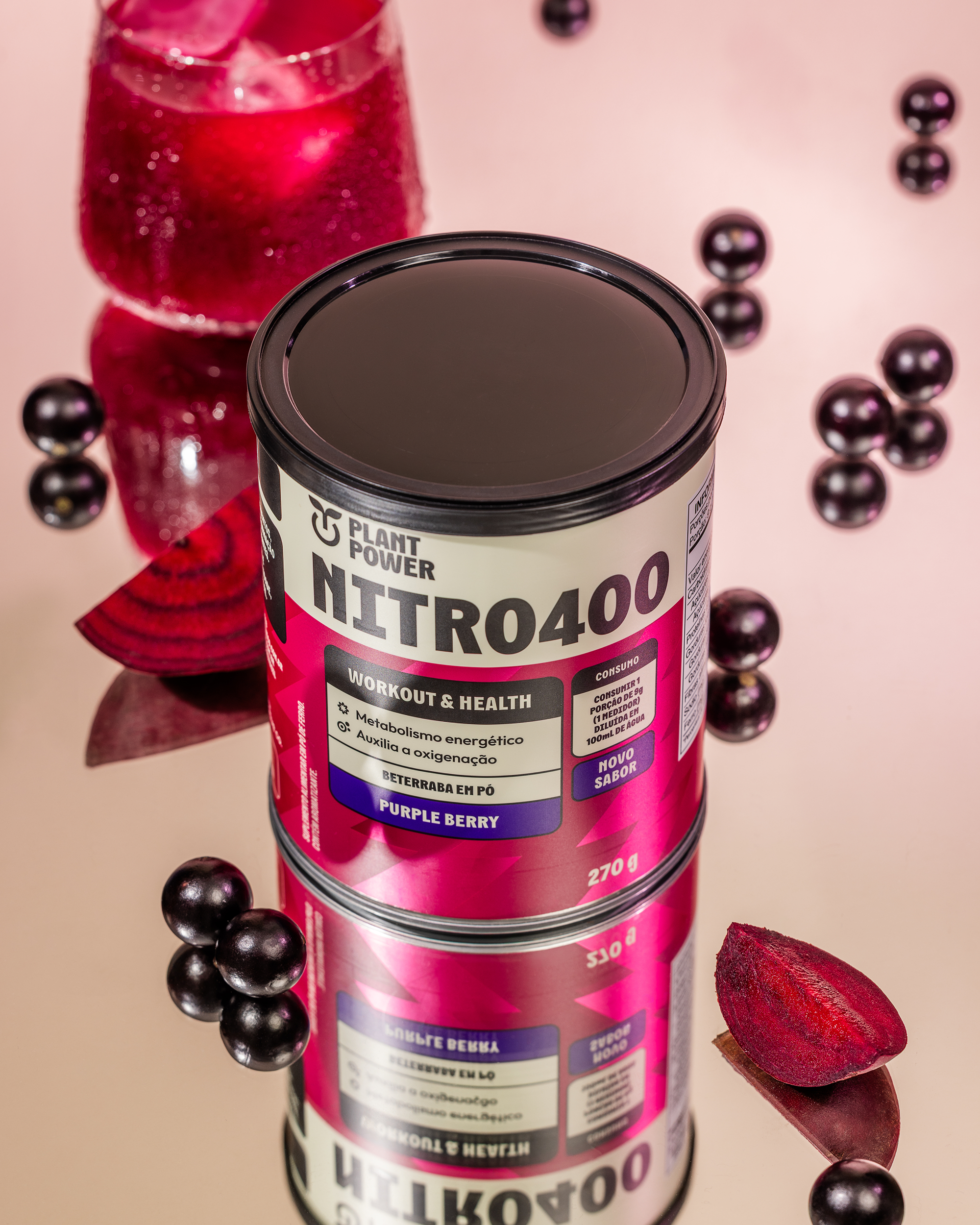 Nitro400 Purple Berry 270g - Plant Power