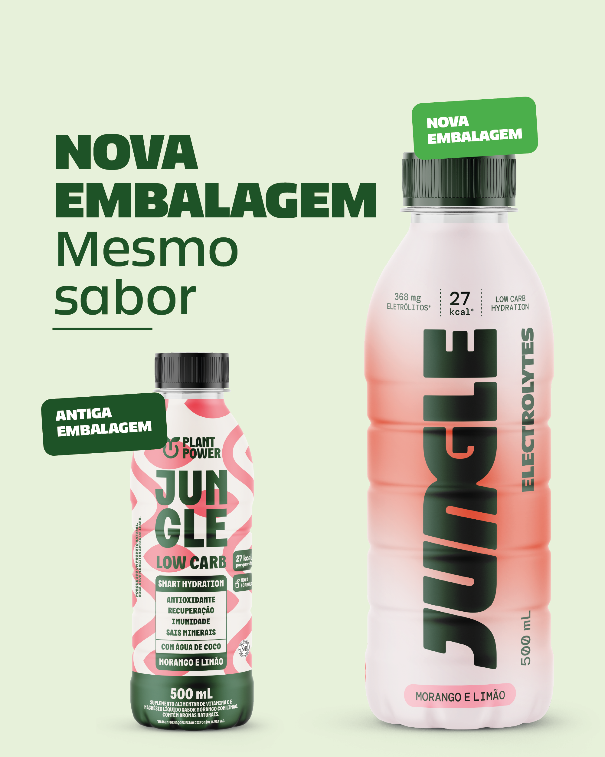 Jungle Morango e Limão Electrolytes 500ml