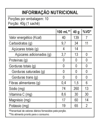 Jungle Carbo Lemonade Sachê 40g (10 unidades)