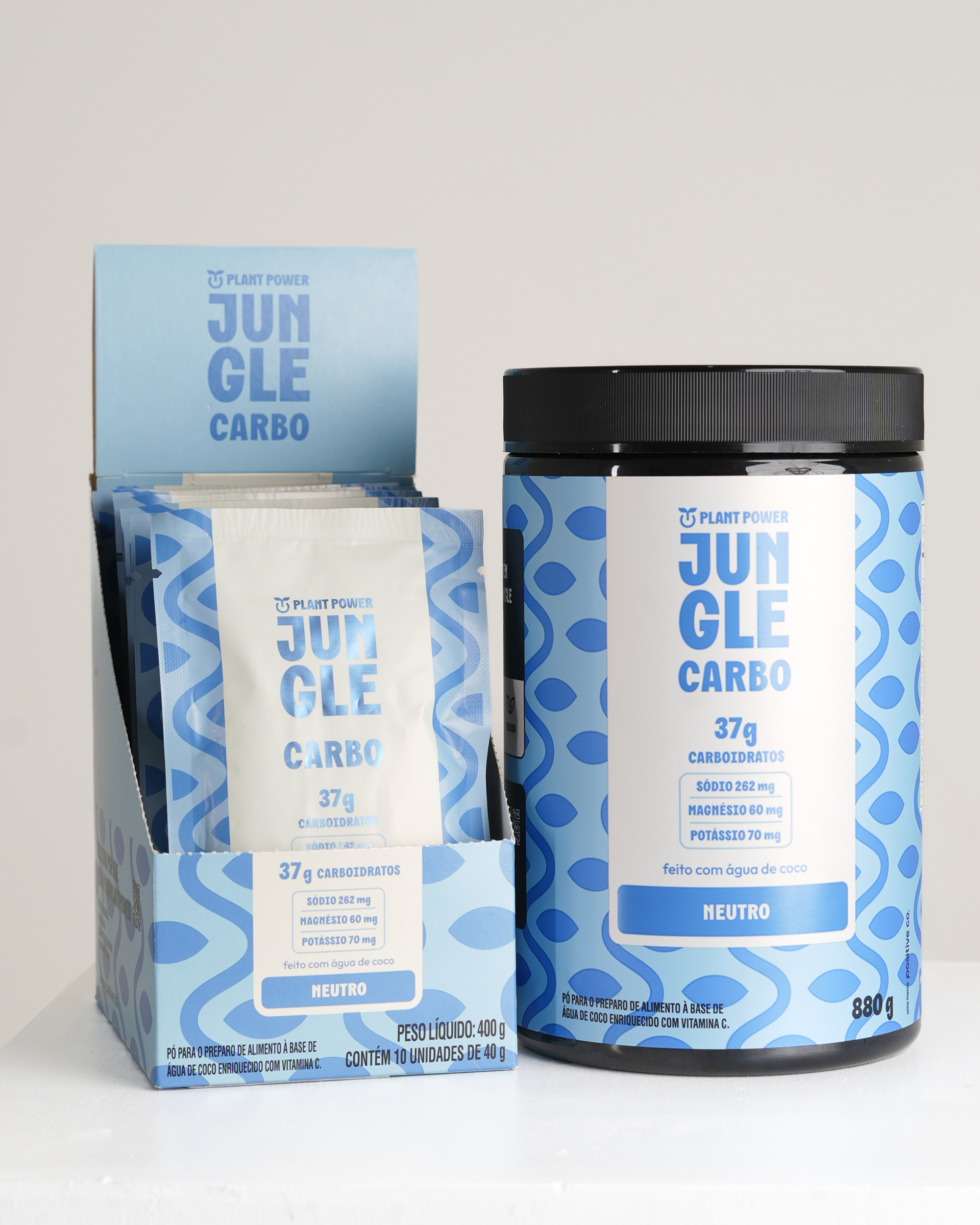 Jungle Carbo Neutro Sachê 40g (10unid) + Creapower Creapure® Stick 3g (30unid)
