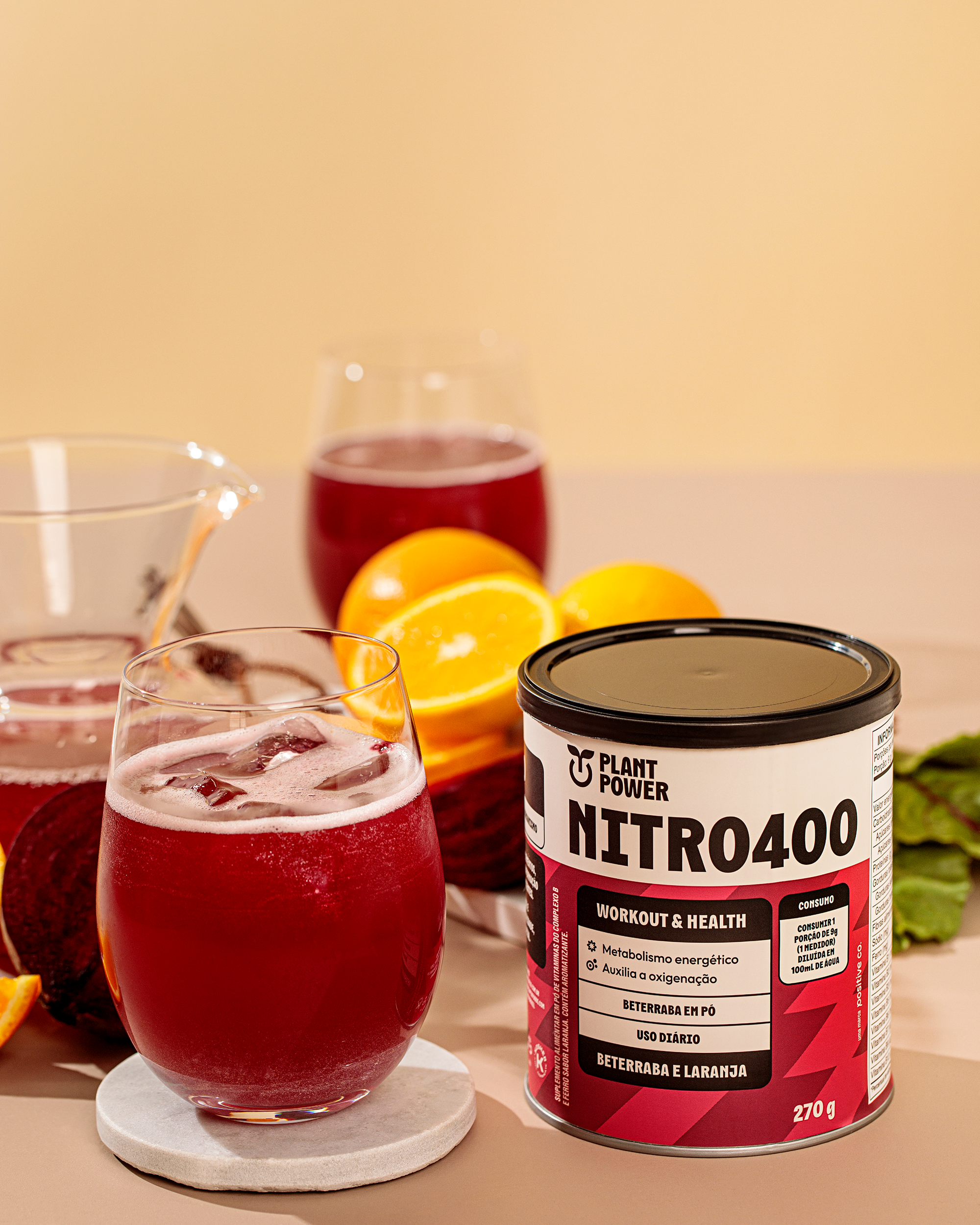 Jungle Carbo Neutro 880g + Nitro400 Beterraba e Laranja 270g